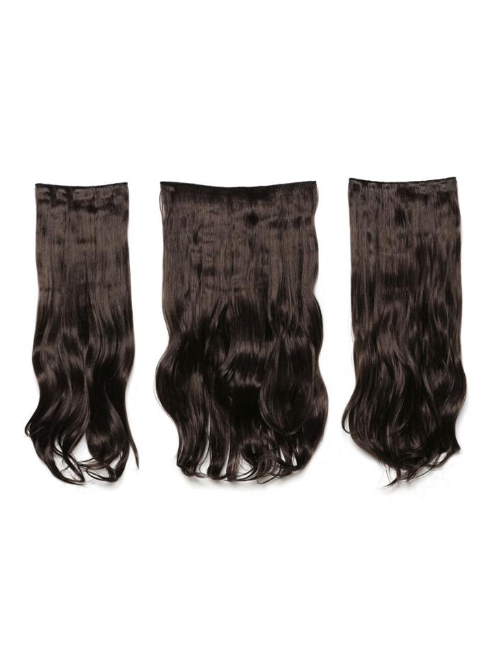 Romwe Choc Brown Clip In Soft Wave Hair Extension 3pcs