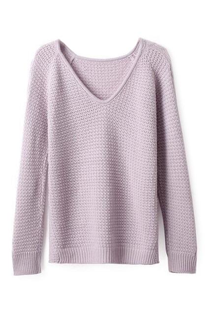 Romwe Sheer Loose Jumper