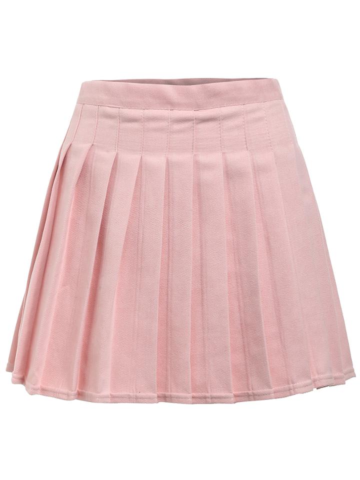 Romwe Box Pleat Mini Skirt