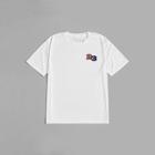Romwe Guys Letter Embroidery Tee
