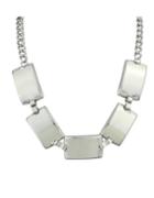 Romwe Silver Plated Chunky Chain Necklace