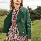 Romwe Double Breasted Faux Shearling Coat