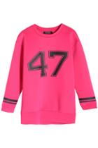 Romwe 47 Rose Red Casual Sweatshirt