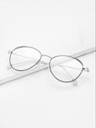 Romwe Symmetrical Flat Clear Lens Glasses