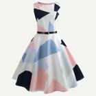 Romwe Color Block Zip Up Back Dress