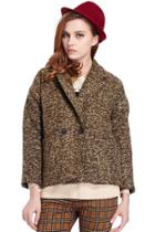 Romwe Classic Style Green Woolen Coat