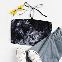 Romwe Tie Dye Halter Bandeau