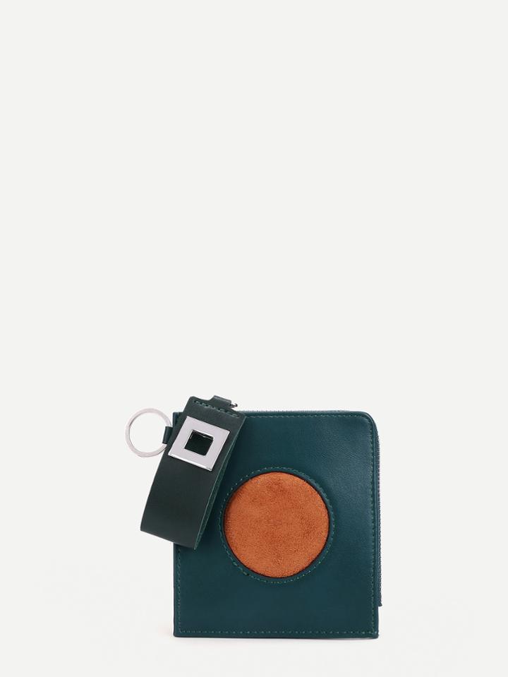 Romwe Two Tone Pu Purse