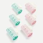 Romwe Random Color Diy Hair Rollers Clip 3pcs