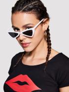Romwe Triangle Design Mirror Lens Sunglasses