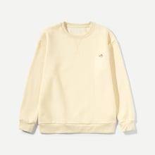 Romwe Men Patched Decoration Sweatshirt
