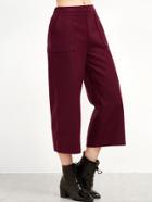 Romwe Wide Leg Dual Pockets Pants