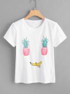 Romwe Fruit Print T-shirt
