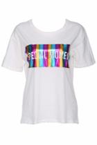 Romwe Special Moment Print White Short-sleeved T-shirt