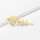 Romwe Metal Fish Hair Clip