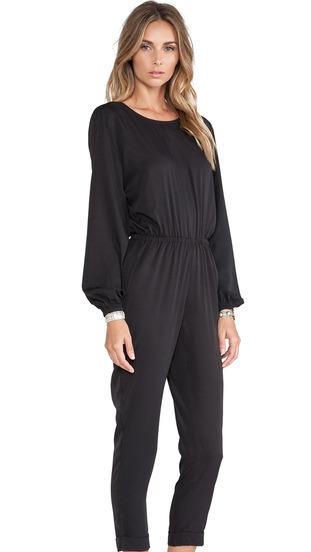 Romwe Backless Bow Embellished Jumpsuit