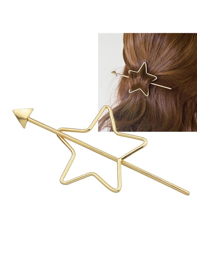 Romwe Star Shape Simple Casual Hair Clip