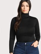 Romwe High Neck Form Fitting Top