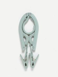 Romwe Fold Over Coat Hanger With 2pcs Peg