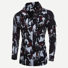 Romwe Men Camo Print Pocket Detail Jacket