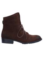 Romwe Brown Round Toe Suede Boots