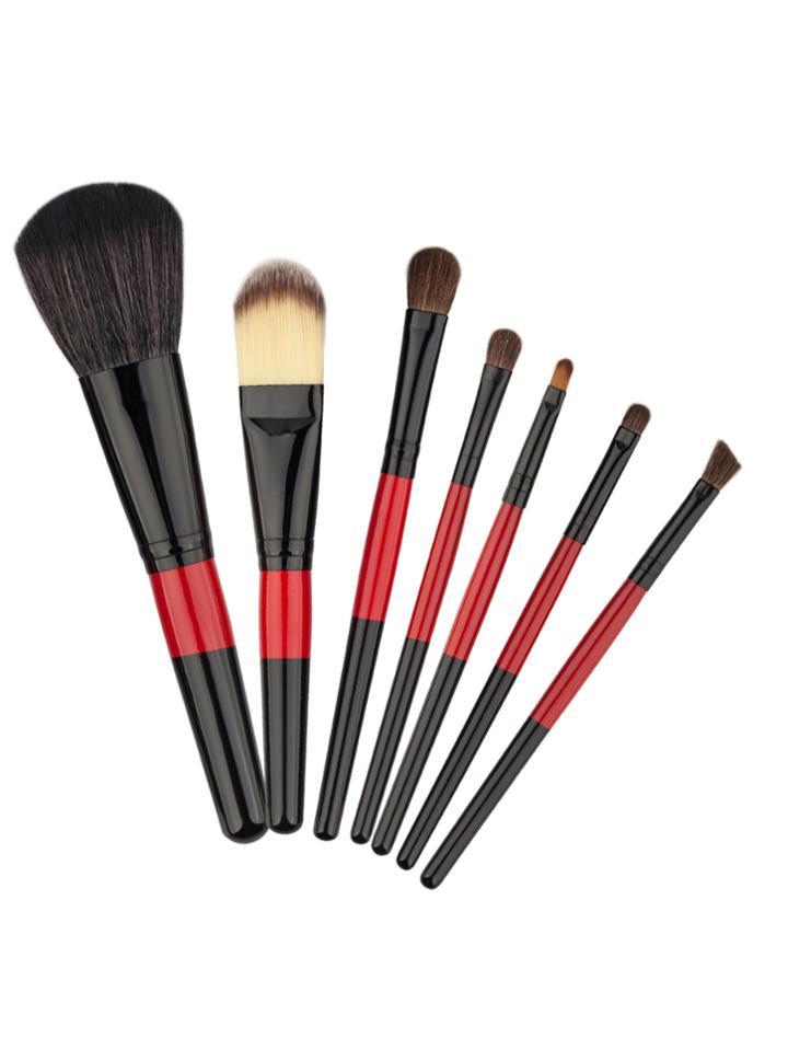 Romwe Two Tone Handle Delicate Cosmetic Brush Set