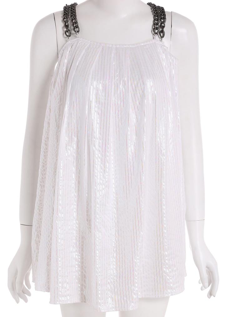 Romwe Chain Strap Loose Cami Top