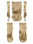 Romwe Honey Blonde Clip In Soft Wave Hair Extension 5pcs