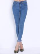 Romwe High Waist Denim Pant