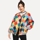 Romwe Color Block Jacket