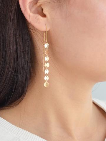 Romwe Gold Handmade Earrings Ear Line