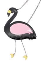 Romwe Romwe Flamingo Shaped Black Bag