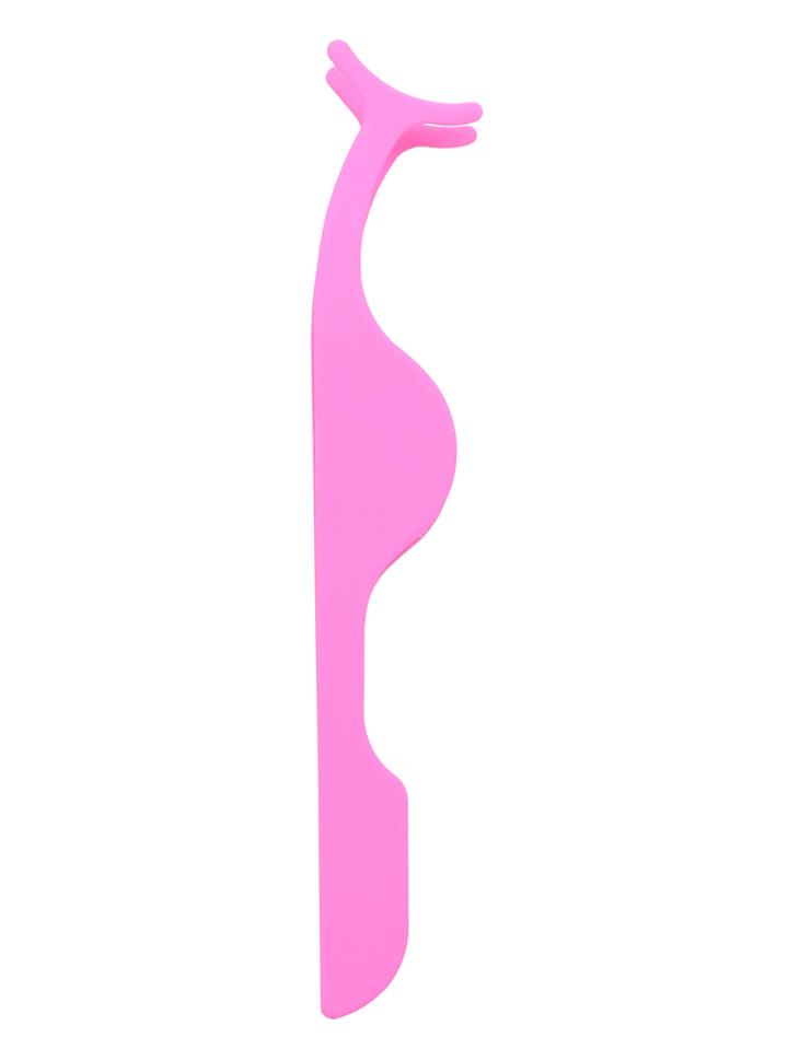 Romwe Pink False Eyelash Stainless Auxiliary Clip Tweezers Nipper