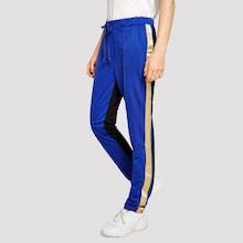 Romwe Guys Contrast Side Drawstring Pants