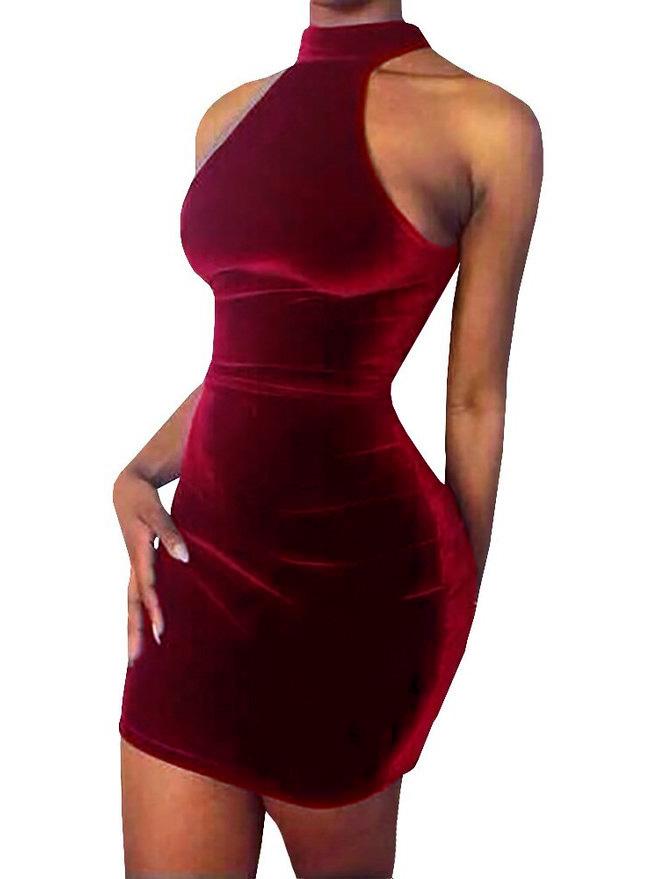 Romwe Halter Bodycon Sexy Dress