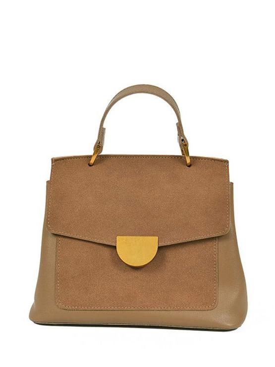 Romwe Flap Tote Bag With Adjustable Strap