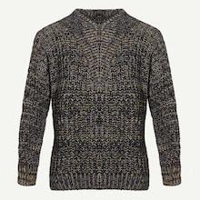 Romwe Men Drop Shoulder Cable Knit Jumper