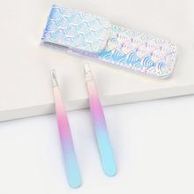 Romwe Ombre Eyebrow Tweezers With Case 3pack