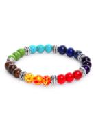 Romwe Multicolor Beaded Bracelet