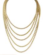 Romwe Multilayers Long Chain Necklace