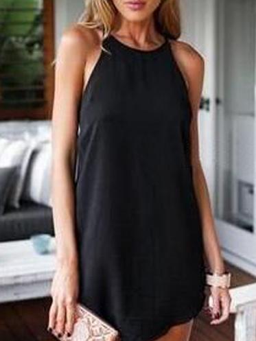Romwe Spaghetti Strap Shift Cami Dress