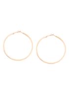 Romwe Golden Hoop Earrings