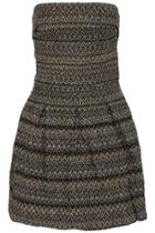 Romwe Sexy Zigzag Patterned Bandeau Dress