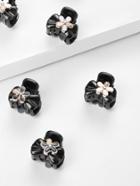 Romwe Flower Decorated Hair Clip 6pcs