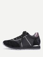 Romwe Pu Insert Lace Up Sneakers