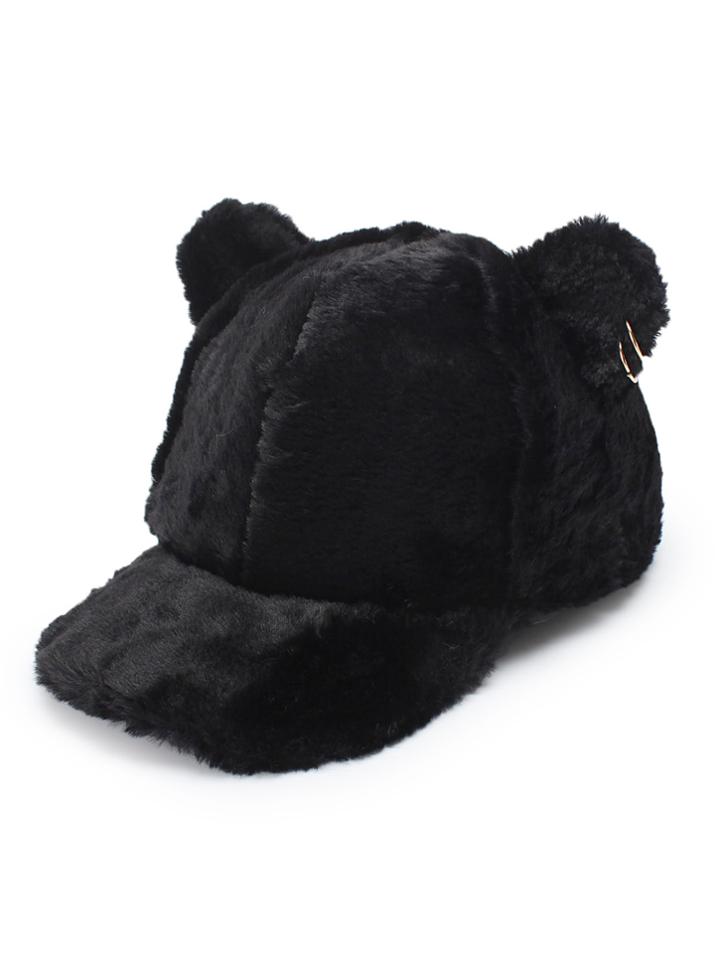 Romwe Ring Detail Ear Baseball Cap
