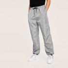 Romwe Guys Drawstring Waist Slant Pocket Wind Pants