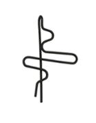 Romwe Black Plated Ear Cuff Earrings