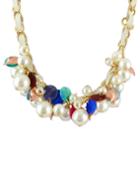 Romwe Hot Sale Beautiful Women Fake Cluster Pearl Necklace