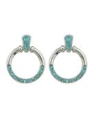 Romwe Simple Turquoise Earrings